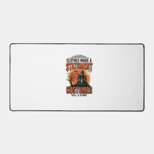 Halloween Costume Statement Vintage Vector Shirt_1 Desk Mat