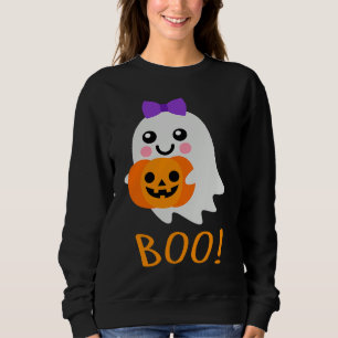 Halloween Costume  Sweet Ghost Jack o Lantern Sweatshirt