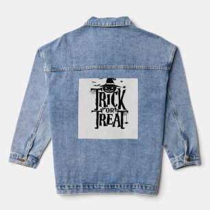 Halloween Costume T-Shirt for Men Women Denim Jacket