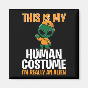Halloween Costume This Is My Human Costume I'm Rea Magnet