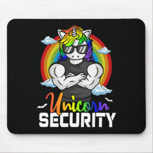 Halloween Costume Unicorn Security Matching Family Mouse Pad