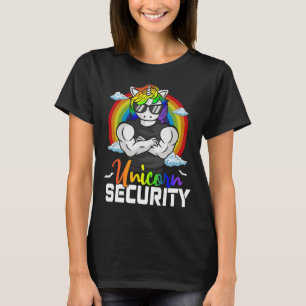 Halloween Costume Unicorn Security Matching Family T-Shirt