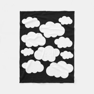 Halloween Costume White Clouds  Fleece Blanket