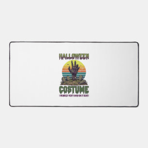 Halloween Costume Zombie Hand Graveyard Tombstones Desk Mat
