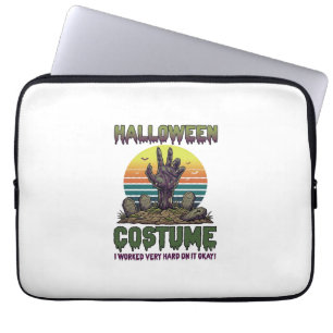 Halloween Costume Zombie Hand Graveyard Tombstones Laptop Sleeve