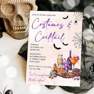 Halloween Costumes & Cocktails Invitation