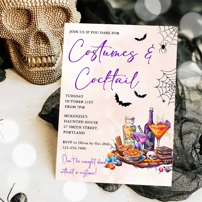 Halloween Costumes & Cocktails Invitation (Creator Uploaded)