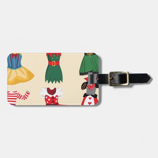 halloween costumes luggage tag (Front Horizontal)