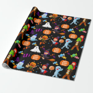 Halloween Costumes Personalised Wrapping Paper