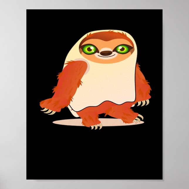 Halloween costumes sloth Oversized T-Shirt Poster (Front)