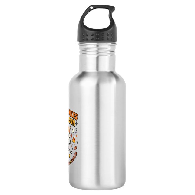 Halloween Cosy Skeleton Celebration 532 Ml Water Bottle (Front)