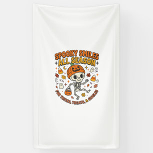 Halloween Cosy Skeleton Celebration Banner