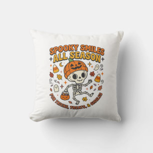 Halloween Cosy Skeleton Celebration Cushion