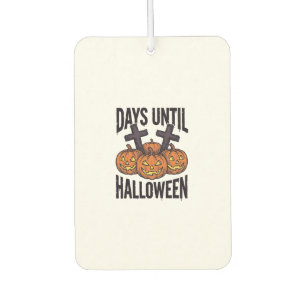 Halloween Countdown Shirt Vintage Pumpkin Design_1 Car Air Freshener