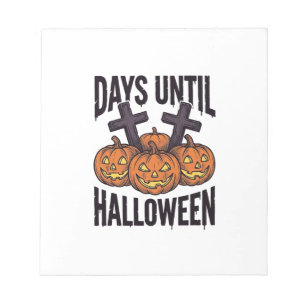 Halloween Countdown Shirt Vintage Pumpkin Design_1 Notepad