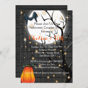 Halloween Couple's Bridal Shower - Invitation