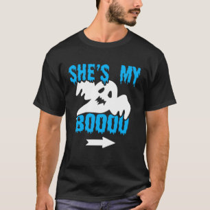 Halloween Couples She s My Boo Ghost T-Shirt