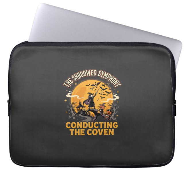 Halloween Coven Conductor Laptop Sleeve (Front)