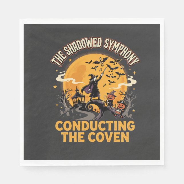 Halloween Coven Conductor Napkin (Front)