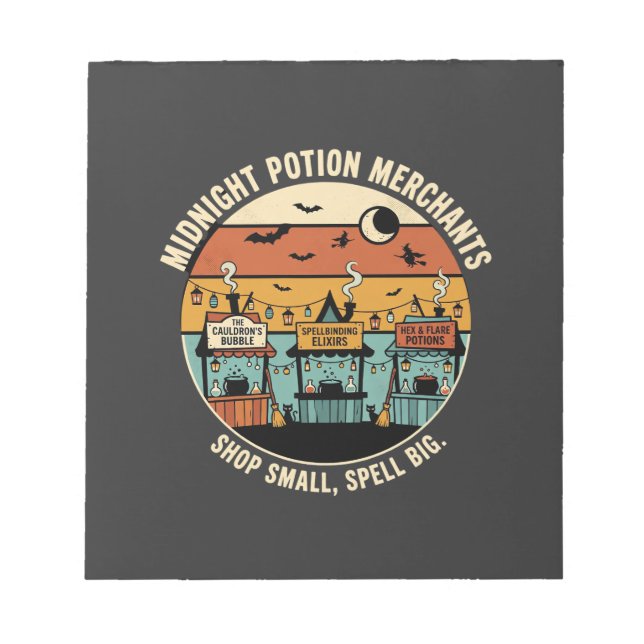 Halloween Coven Night Market Notepad (Front)