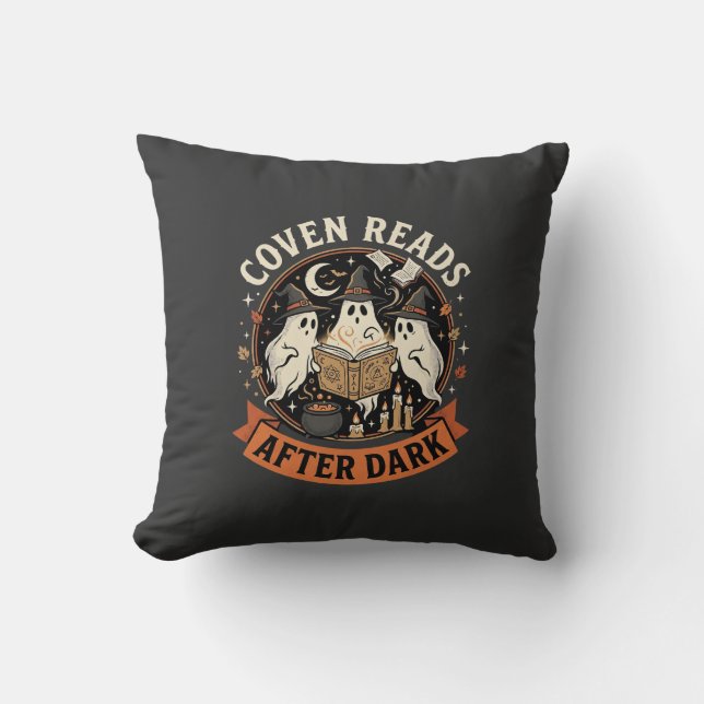 Halloween Coven Readers Night Cushion (Front)