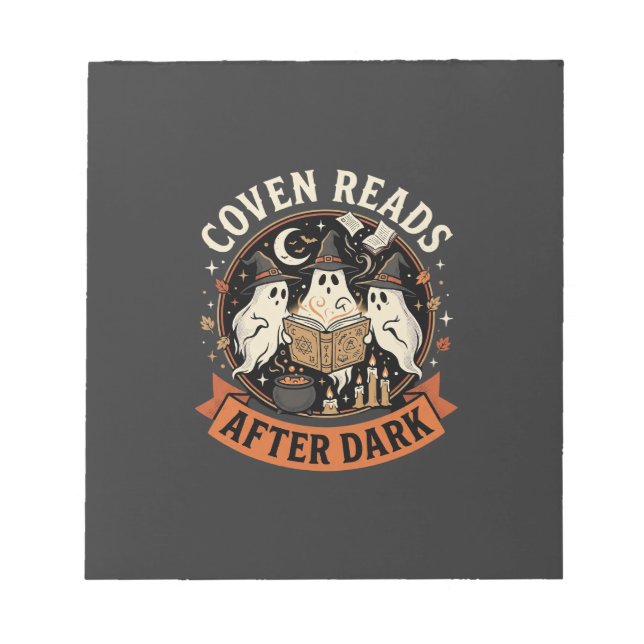 Halloween Coven Readers Night Notepad (Front)
