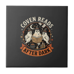 Halloween Coven Readers Night Tile