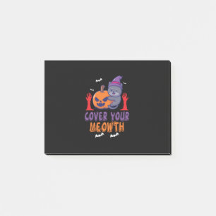 Halloween Cover Your Meowth Birthday Post-it Notes