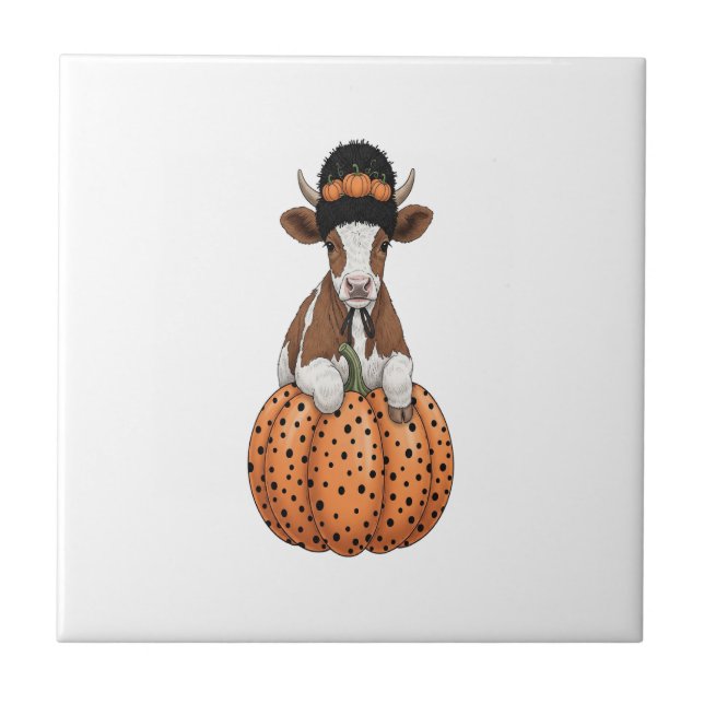 Halloween Cow 2 Tile (Front)