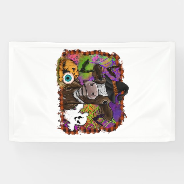 Halloween Cow Banner (Horizontal)
