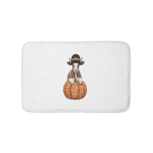 Halloween Cow Bath Mat