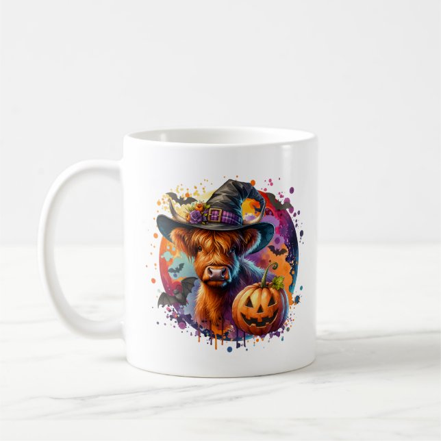 Halloween Cow Coffee Mug (Left)