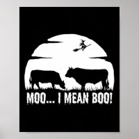 Halloween Cow Funny night legend dairy moo not boo