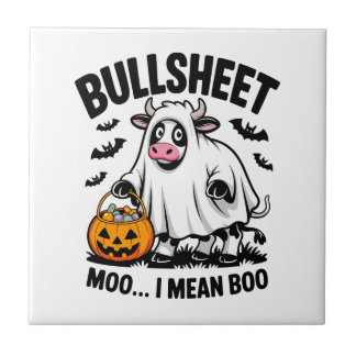 halloween cow tile