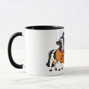 Halloween Cow Trick or Treat Mug – Cute Witch Cow