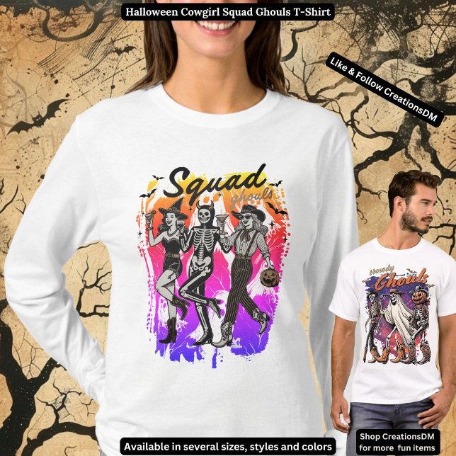 Halloween Cowgirl Squad Ghouls T-Shirt (Creator Uploaded)