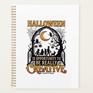 Halloween Creative Kids Silhouette Crescent Moon W Planner