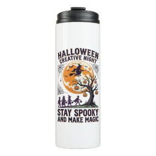 Halloween Creative Shirt Vintage Spooky Moon Art_1 Thermal Tumbler