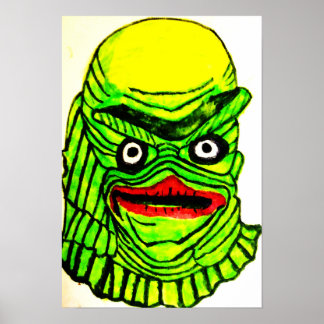 HALLOWEEN CREATURE FROM THE ABYSS POSTER