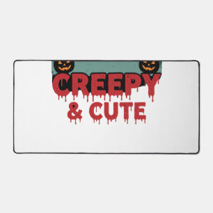 Halloween Creepy and Cute Vintage Bat Desk Mat