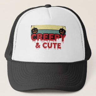 Halloween Creepy and Cute Vintage Bat Trucker Hat
