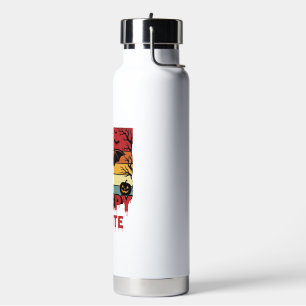Halloween Creepy and Cute Vintage Bat Water Bottle