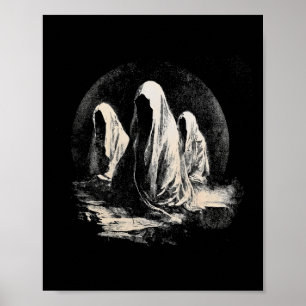 Halloween Creepy Dark Cult Ghosts Black Magick Occ Poster
