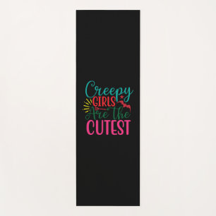 Halloween Creepy Girls Are The Cutest Birthday Yoga Mat