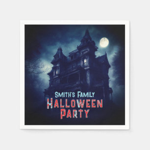 Halloween Creepy Haunted House Fullmoon Napkin