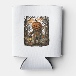 Halloween Creepy Pumpkin Scarecrow Lantern Owl Hau Can Cooler