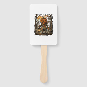 Halloween Creepy Pumpkin Scarecrow Lantern Owl Hau Hand Fan