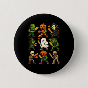 Halloween Cricket Ghost Vampire Skeleton Spooky Co 6 Cm Round Badge
