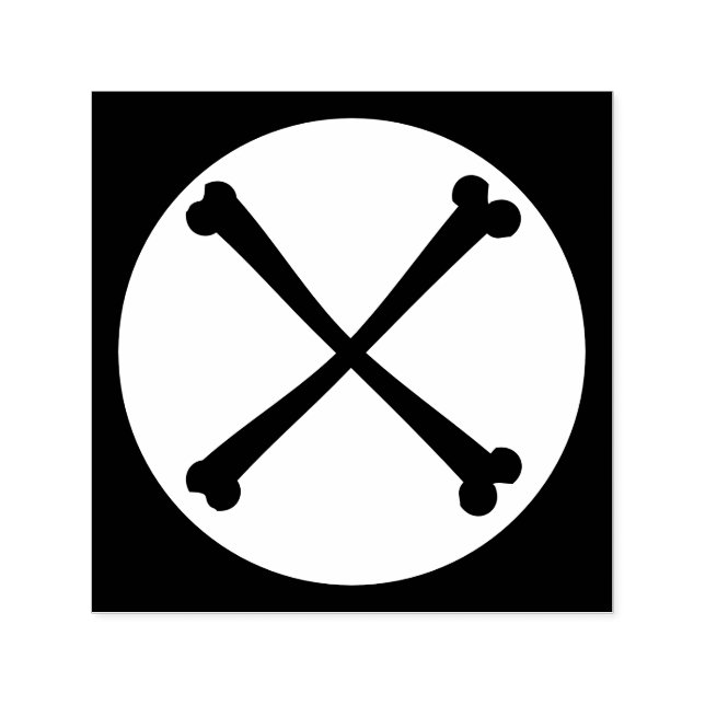 Halloween cross bones rubber stamps (Design)