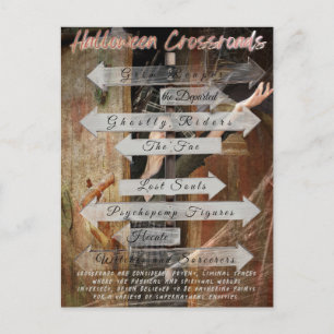 Halloween CrossRoads Postcard